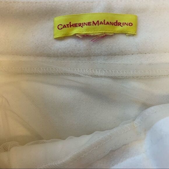 Catherine Malandrino cream Bryony Lasercut Skirt - Picture 6 of 9